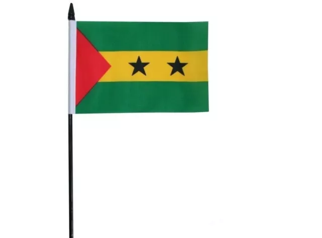 Sao Tome and Principe Small Hand Waving Flag 6" x 4"