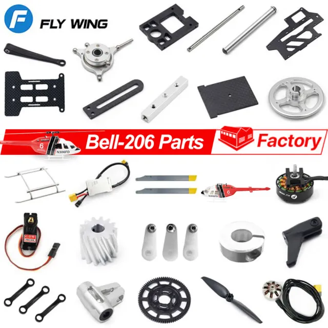 Fly Wing Bell-206 RC Helicopter Parts Original Factory Accessories Upgrades