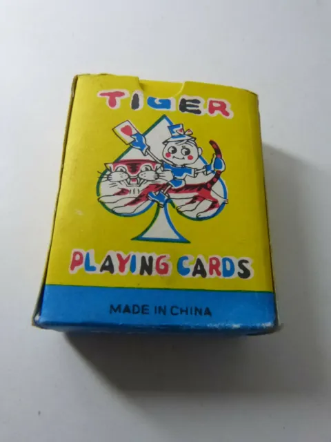 JEU MINIATURE TIGER PLAYING CARDS DE 54 CARTES  (pie14)