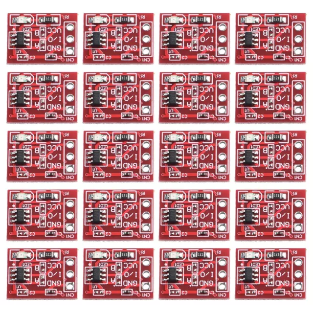 20Pc TTP223 Red Touch Button Modular Self-Locking Micro Capacitive Single