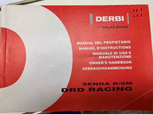 Betriebsanleitung Manual Gebrauchsanweisung  Anleitung  Derbi DRD Racing 50