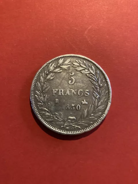 Monnaie 5 Francs 1830B Louis Philippe 1 Roi Des Français