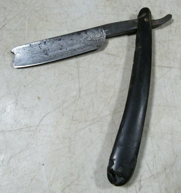 VINTAGE/ANTIQUE JOSEPH ELLIOT’S Best Silver Steel Straight Razor Barber ...