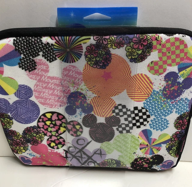 Disney Mickey Mouse Padded Media Case Cover Sleeve Zipper 8" x 10" x 1" - NEW