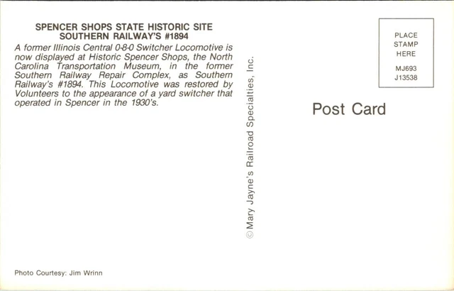 CARTOLINA VINTAGE treno ferroviario Ferrovia meridionale