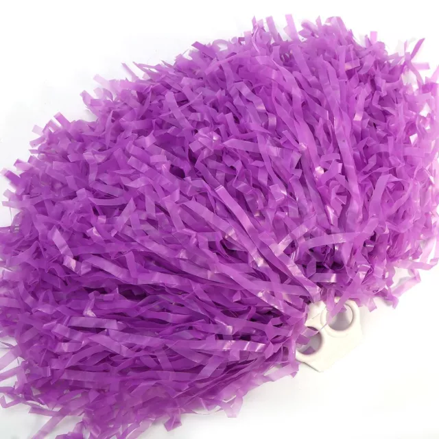 Hot Cheerleading Pompoms Cheer Party Costume Sports Accessory (purple)