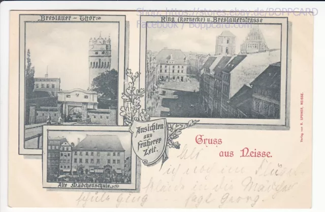 OBERSCHLESIEN , GRUSS AUS NEISSE , NEIßE , NYSA , ca1900