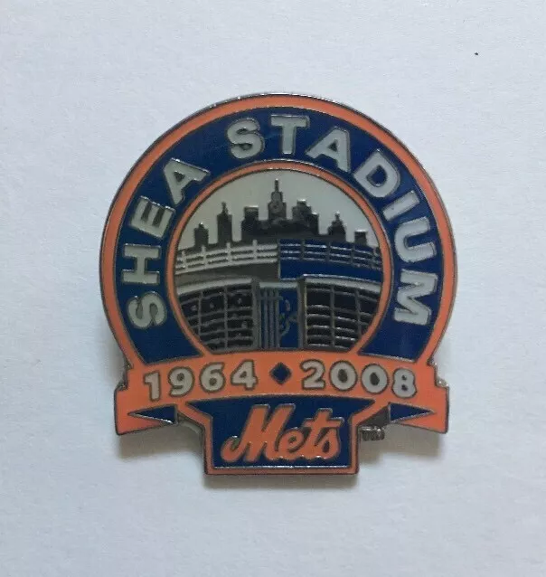 New York Mets Shea Stadium Final Season Pin 1964 - 2008 Mint Sealed 1969 1986 Ws