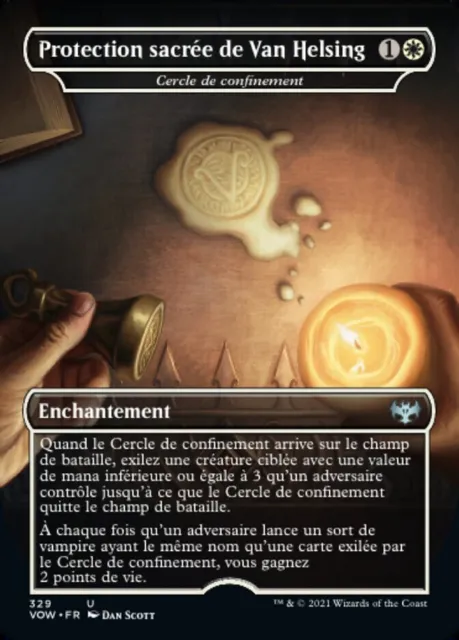 carte magic the gathering N1051 cercle de protection blanc armure sacrée
