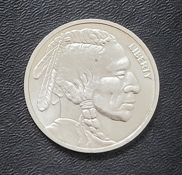 US Liberty Buffalo Silbermünze – 1 Unze .999 Feinsilber, Reine Bullion-Anlagemünze, Unzirkuliert (BU)