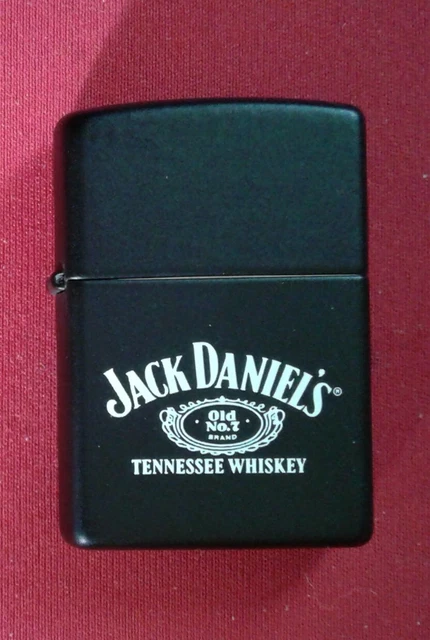 Zippo Lighter Jack Daniels Label Matte Black Case