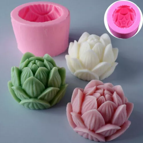 Lotus Soap Mold Model Plaster DIY Silicone Shaped Handmade Mold Soap