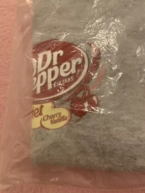 Older Diet Cherry Vanilla Dr. Pepper Promotional T-shirt Sz XL NIB