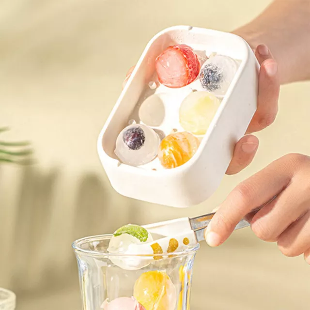 3D Round Ice Cube Tray With Lid Ice Mold Spherical DIY Moulds Ice Ball Maker Sp