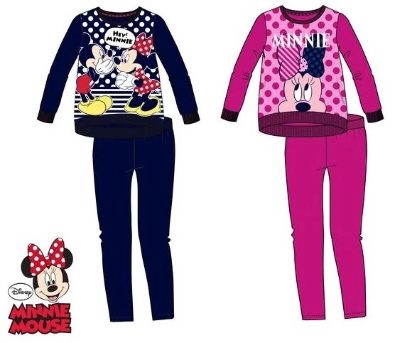 Abbigliamento bambina tuta Minnie da bimba 3 4 6 8 anni completo felpa pantalone