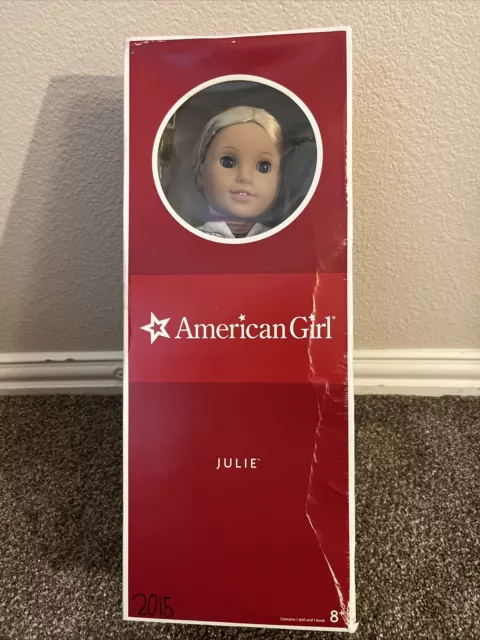 American Girl 18" Doll Julie Albright w/ Box, Book, With Mini Doll And Book