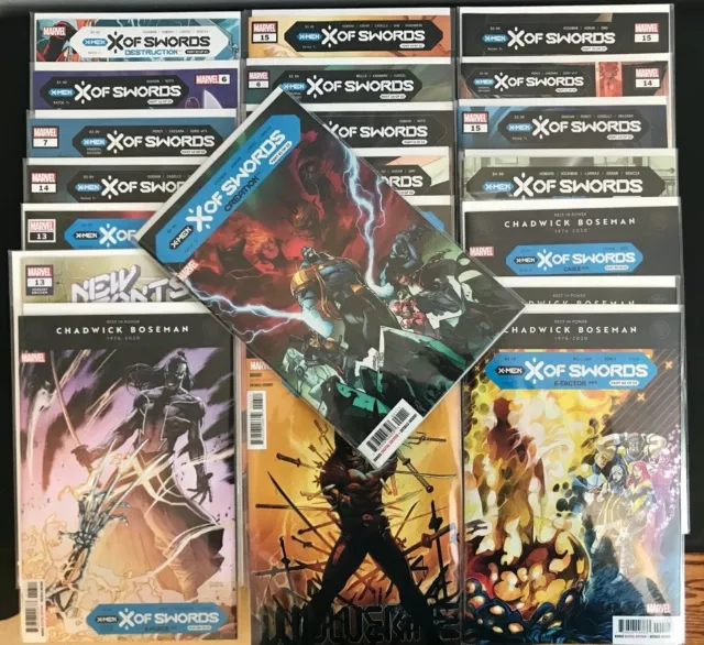 X of Swords 1-22 Complete X-Men Comic Lot Run Hickman Marvel NM Cover A + Momoko