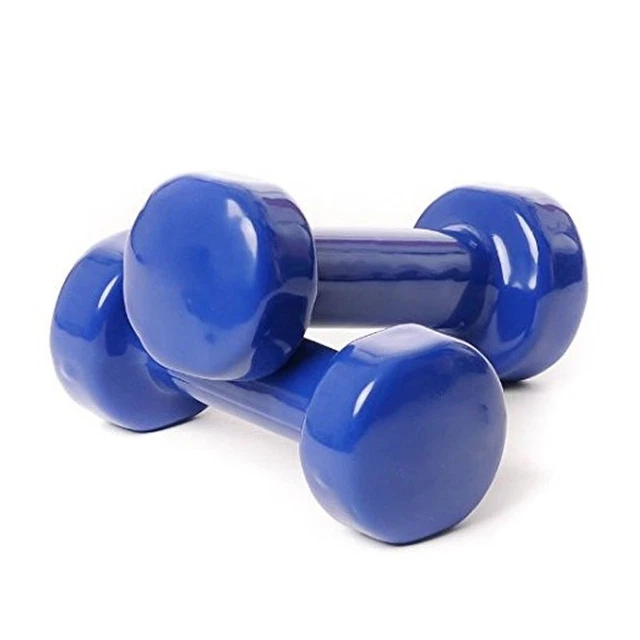 Haltères Vinyle Chargeables - Paire Poids Gym, Revêtement Néoprène, Multicolore