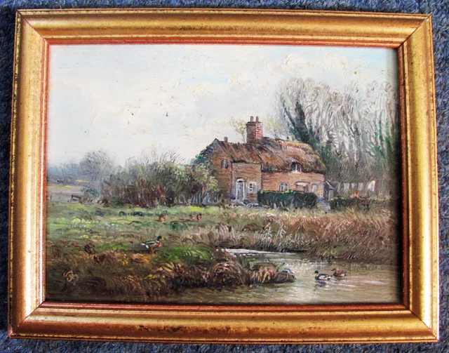 John Mace - The Old House - Original British Painting C.1940 - Free Ship Us !!!