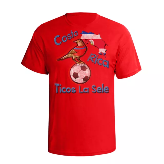 COSTA RICA Football T-Shirt Organic Eco 2022 Friendly Mens World Cup kids