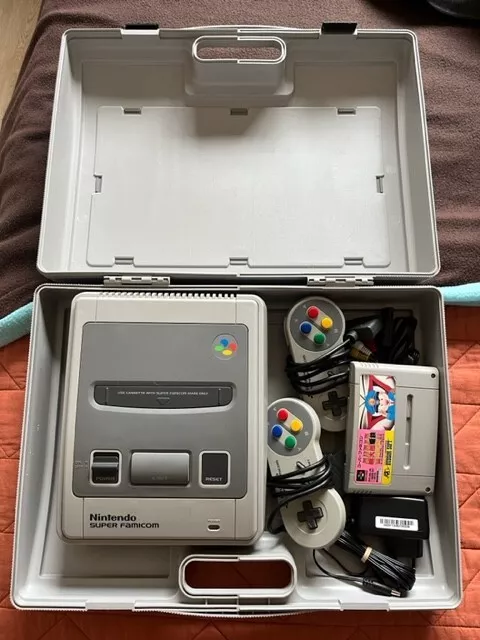 Console super famicom avec valise de transport bon état général nintendo