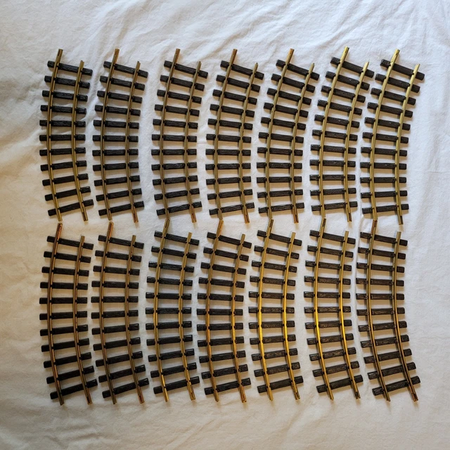 G Scale Curved Track Lot 600mm LGB 1100 Aristo-Craft 7201 Model Train Brass