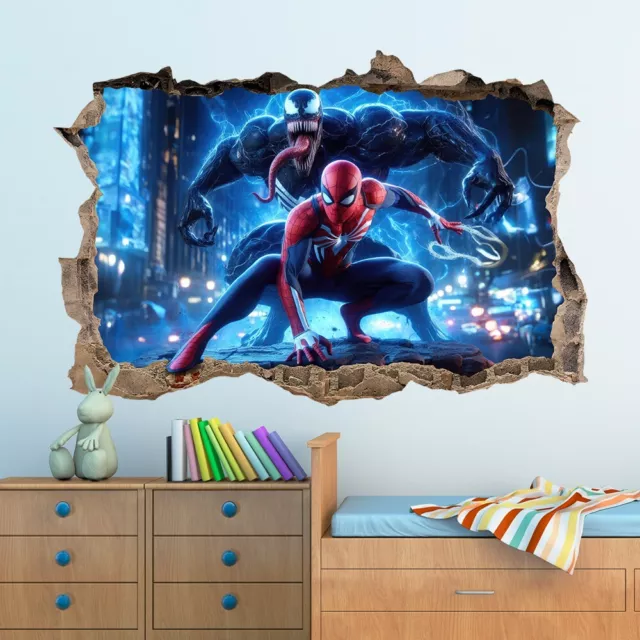 SPIDERMAN VENOM Wall Sticker Art Game High Quality Bedroom Decal Boys Girls SXXL