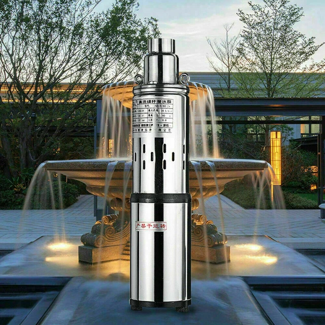 BORE HOLE SOLAR Powered Water Pump Submersible Farm Deep Well Water ...