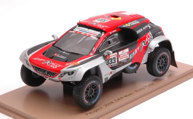 Modellauto Auto Rallye 1:43 spark Peugeot 3008 Dkr N.333 Dakar 2019 Rallye-