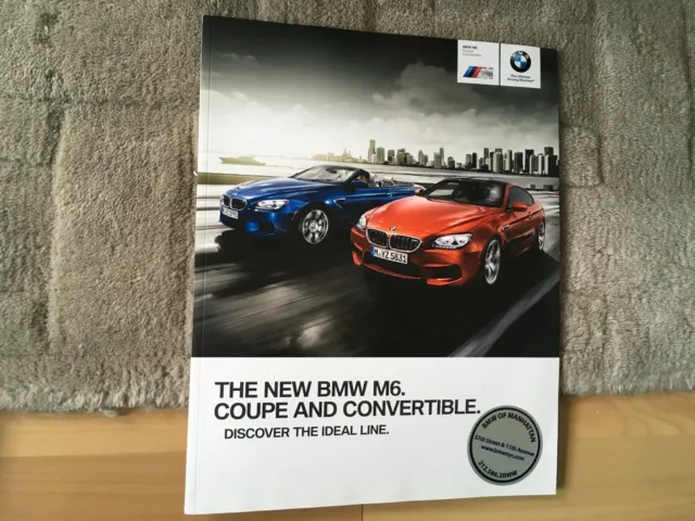 Bmw M6 Coupe Convertible Brochure. 2012.      Usa Market