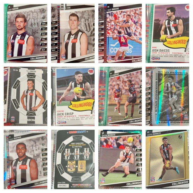11X Collingwood MAGPIES AFL 2024 Teamcoach Cards Craft Daicos Star