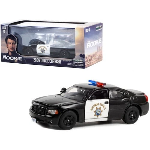 Green Light Rookie GREENLIGHT 86634 DODGE Charger The Rookie Highway Patrol Police 2006 1/ ...