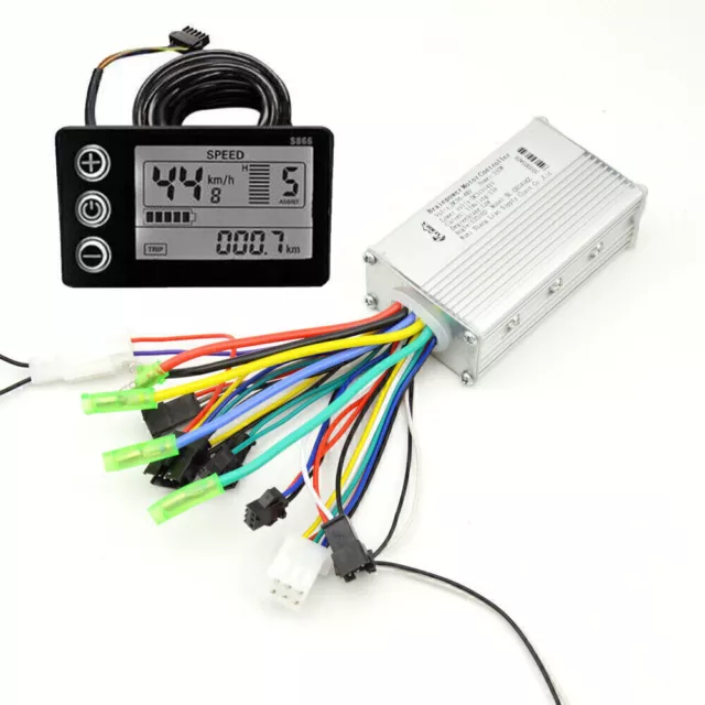 Für Scooter E-Bike Motor Bürstenlos Controller 350W Steuergerät Mit LCD 36V C2U6