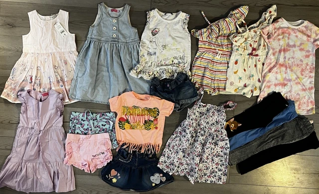 Big Bundle Girls 3-4 Years Tops Leggings Dresses Shorts Skirt Playsuits George
