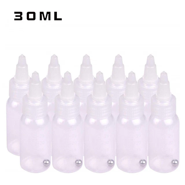 Botella de almacenamiento de líquido 2,8*10 cm botellas vacías modelo mezclador dispensación PP