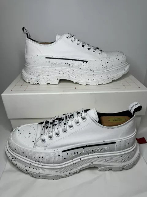 Alexander McQueen Tread Slick Speckled Low Top Men's Sneakers