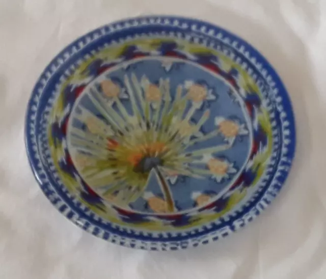 Fragonard glass soap trinket dish floral in excellent condition