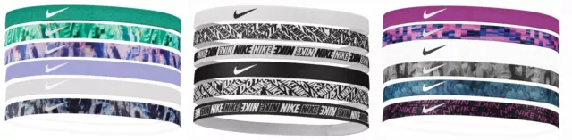 Nike Haarband Elastic Hairband Fitnessband Sportband Stirnband 6er Pack