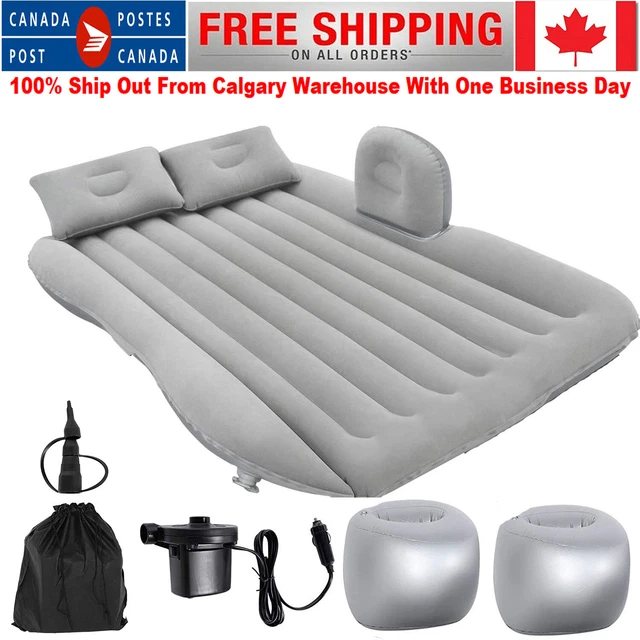 Inflatable Car Bed Back Seat Mattress Air Travel Rest Sleep Camping &Pump&Pillow