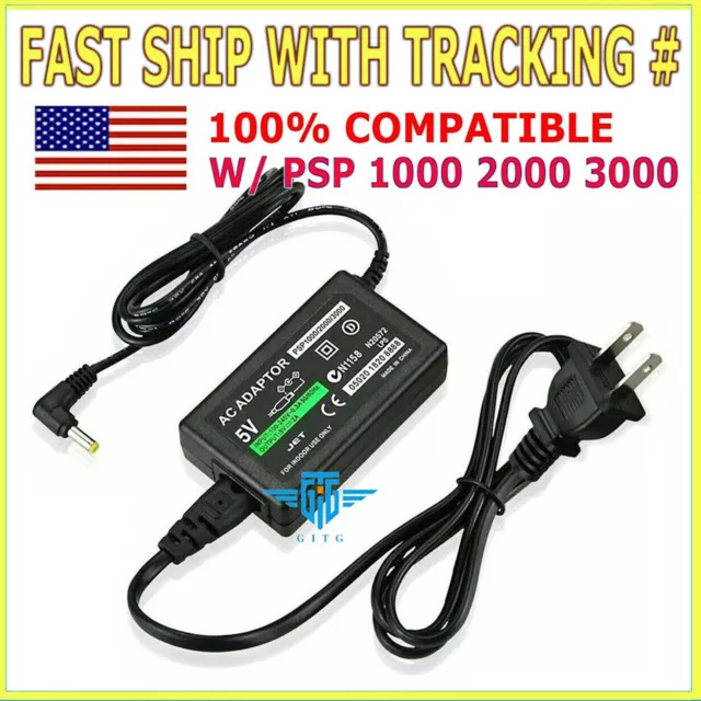 AC Adapter Home Wall Charger Power Supply For Sony PSP 1000 2000 3000 Slim Lite