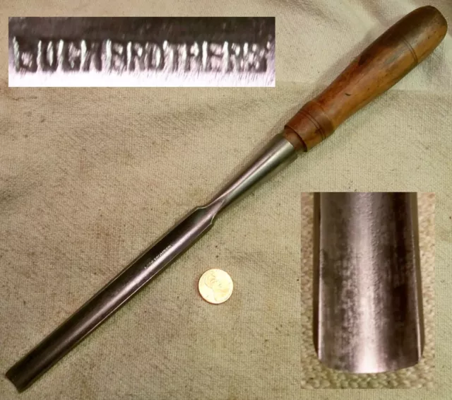 Buck Bros 7/16 Inch Gouge Chisel Good Shape Collectible Old Tool READ