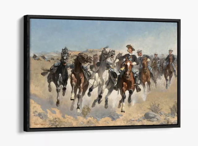 Dismounted The Fourth Troopers -Float Effect Framed Canvas Wall Art Print