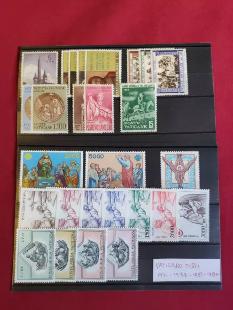 Serie francobolli Vaticano -  Francobolli vari (27 valori) serie complete e non