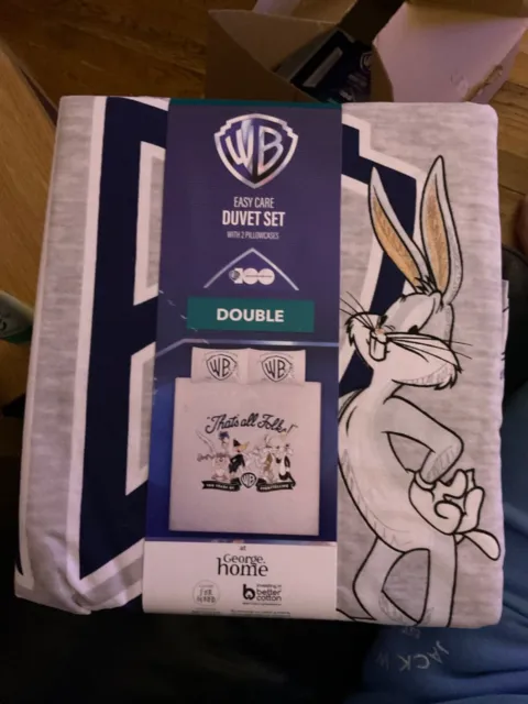 Looney Tunes That’s all folks Double Duvet Cover Set George Warner Brothers WB