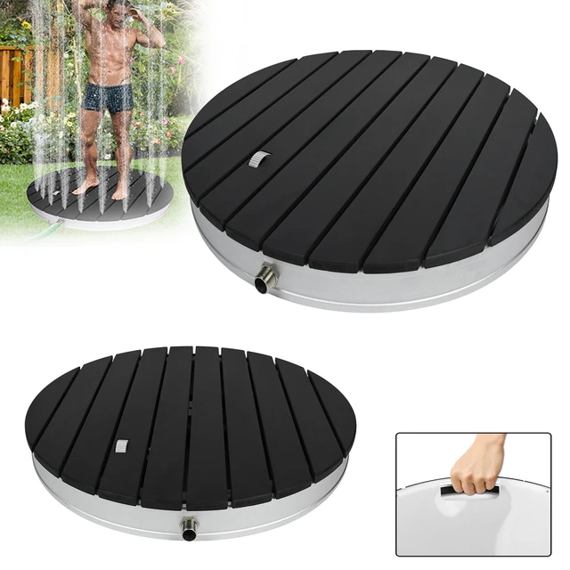 TATIVALO Gartendusche Anthrazit - Bodendusche Mit 4m Fontäne Für Pool & Garten