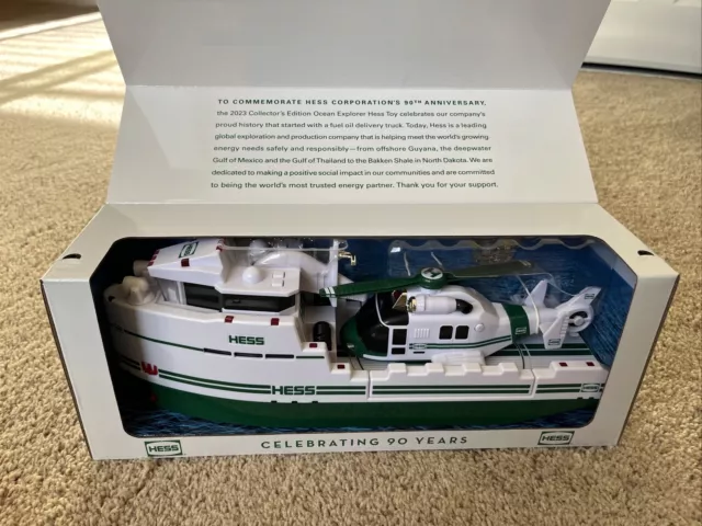 Hess 90Th Anniversary 2023 Collectors Edition Ocean Explorer And Helicopter