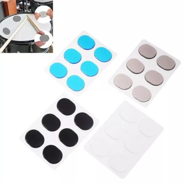 Non Toxic Drum Silencers 6 PCS Soft Drum Damper Gel Pads for Noise Reduction