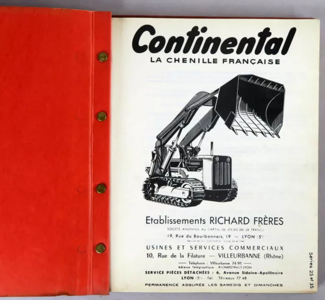 Continental TP1100 Pièces détachées – Etablissements Richard Frères
