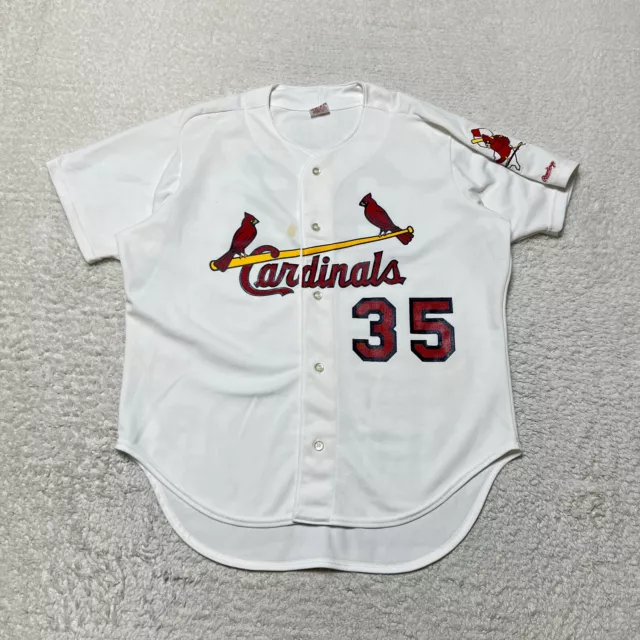 VTG Authentic Rawlings St Louis Cardinals MLB Baseball Button Down JERSEY  Blank