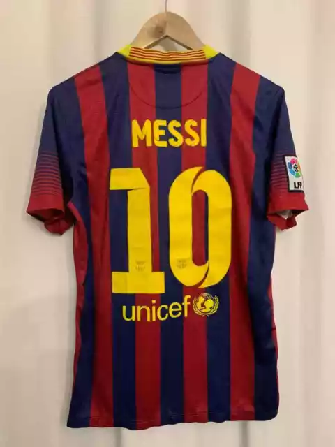 BARCELONA SPAIN 2013 2014 Home Football Shirt Jersey Camiseta